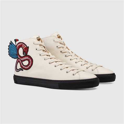 gucci winged dragon high top.